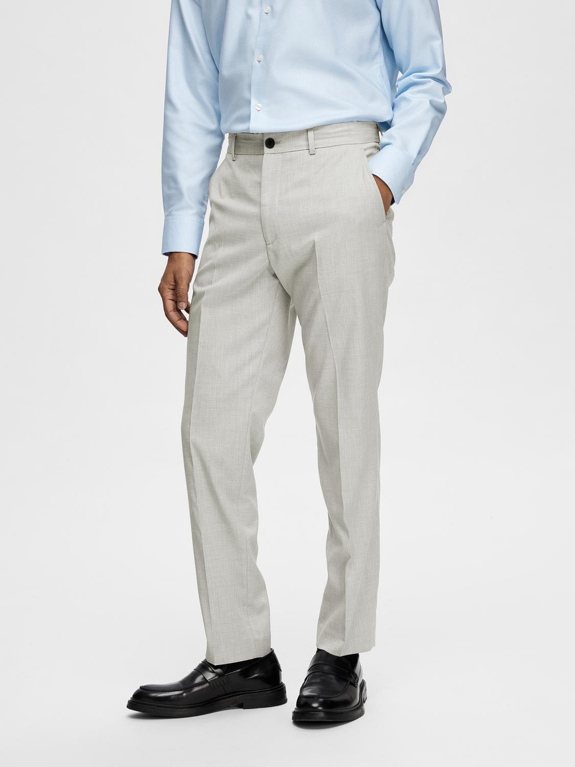 Buy Van Heusen Grey Trousers Online - 745796 | Van Heusen